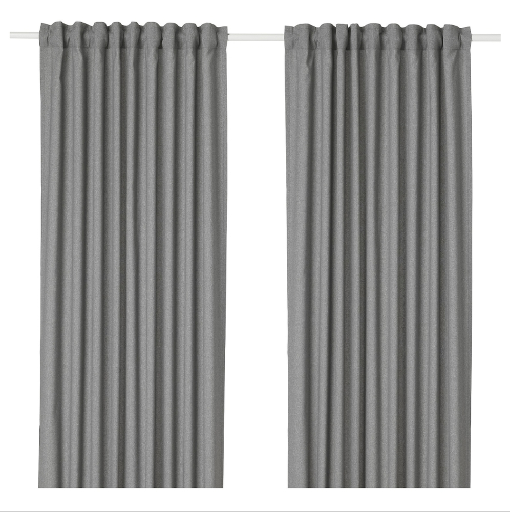 IKEA - Hannalena Gray Darkening Curtains